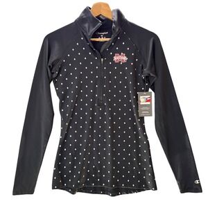 Mississippi State University Quarter Zip Women XS Champion Athletic Pullover NWT